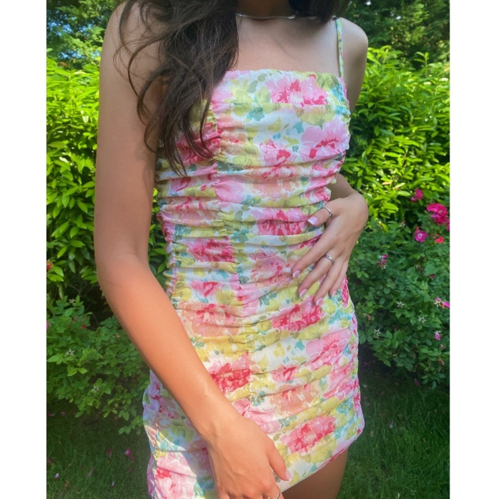 Ruby and Jenna Sky to Moon pink floral dress size small